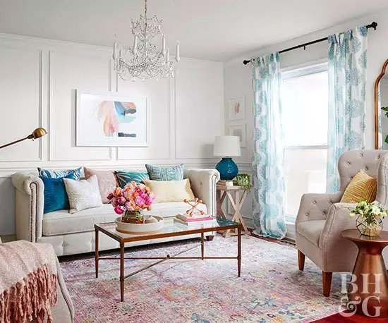 A bright and airy room