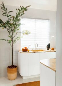 Sunny simplicity as one of the best small kitchen ideas