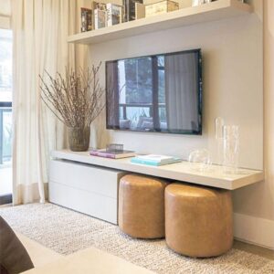 Floating media center is better for small living rooms