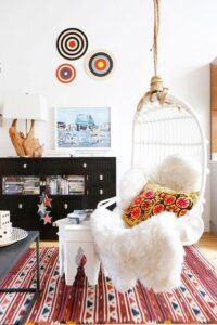 Swing chairs add glam to your living room