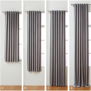 Different standard lengths of curtains